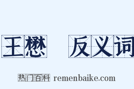 王懋竑反义词是什么意思的图片
